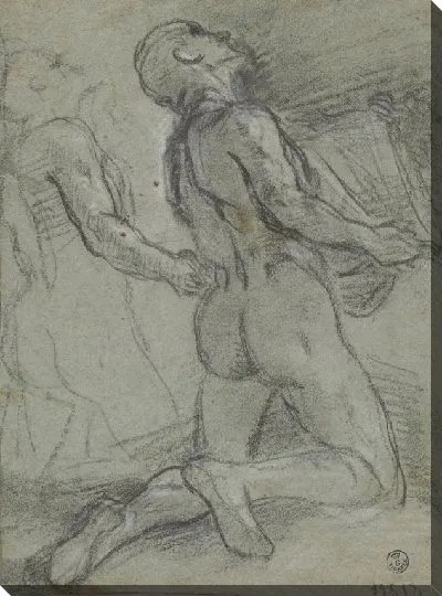 Картина Два этюда обнаженной мужской фигуры на коленях (для «Мадонны Розария», Senigallia, Pinacoteca Diocesana)