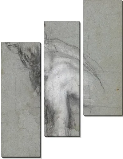 Картина Полугодовая обнаженная мужская фигура (для «представления Богородицы в храме», Рим, церковь Санта-Мария в Валличелле)