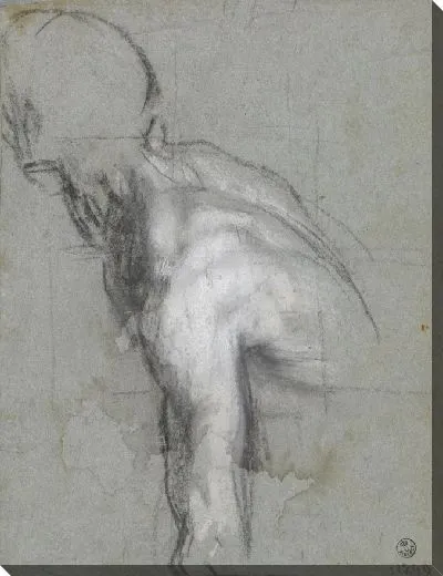 Картина Полугодовая обнаженная мужская фигура (для «представления Богородицы в храме», Рим, церковь Санта-Мария в Валличелле)