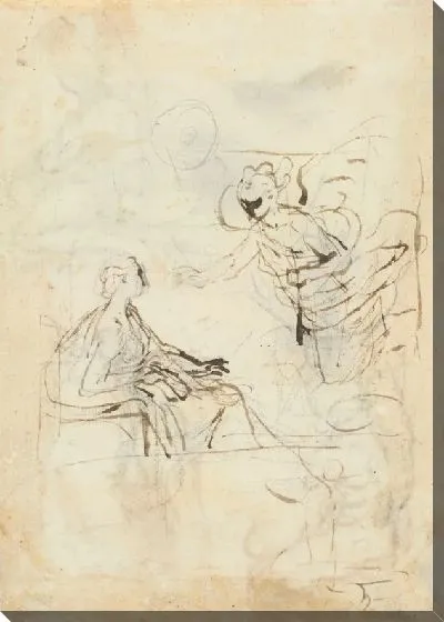 Картина Композиционный эскиз (для «Благовещения», Губбио, церковь Санта-Мария-деи-Лайчи)