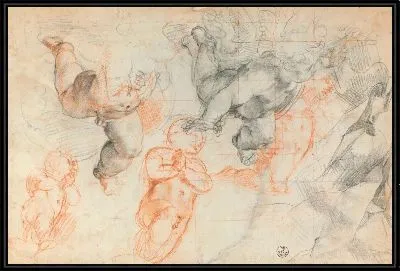 Ангелы в полете и изучение драпировки