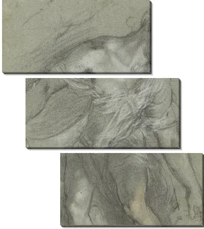 Картина Рисунки (ректо); Исследования фигур (на обороте)