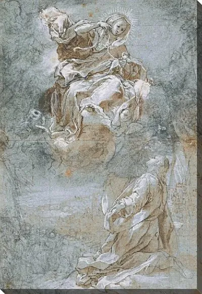 Картина Чудо священного пояса (ректо), в. 1600-1610