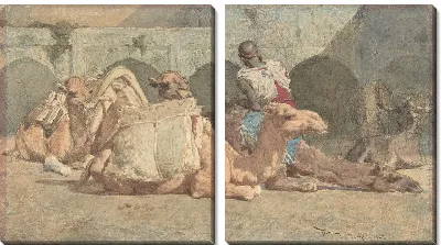 Картина Отдых Верблюдов, Танжер