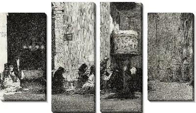 Картина Интерьер церкви Сан-Хосе