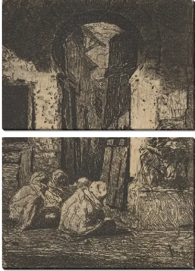 Картина Танжер, Сидящие арабы