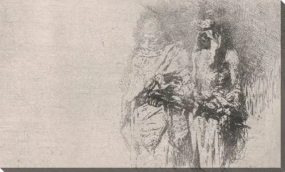 Картина Крокис (эскиз) двух арабских мужчин