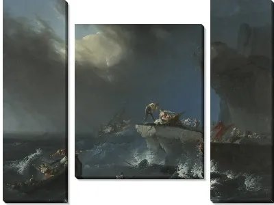 Картина Крушение на скалистом побережье