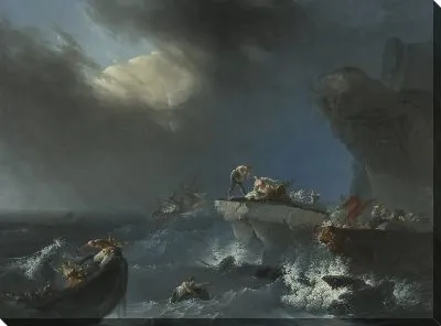 Картина Крушение на скалистом побережье