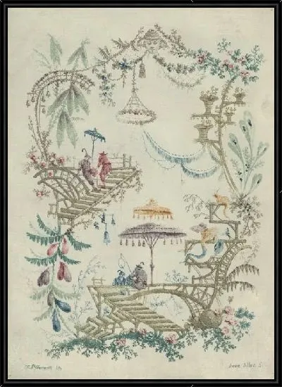 Картина Китайская серия от Nouvelle Suite de Cahiers Arabesques Chinois