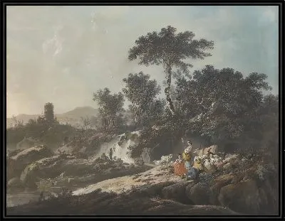 Картина Пастухи отдыхают у ручья