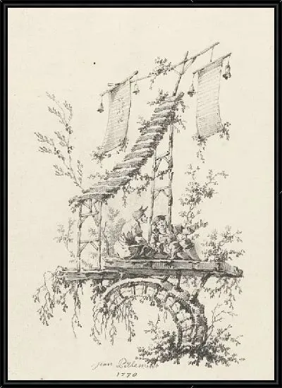 Картина Орнаментальная композиция в стиле шинуазри №3