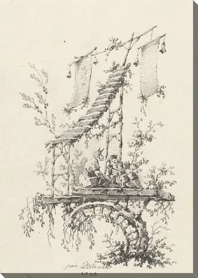 Картина Орнаментальная композиция в стиле шинуазри №3