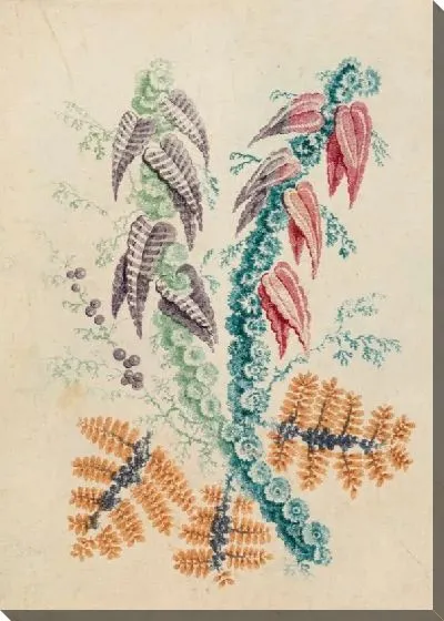 Картина Фантастический цветочный мотив из "New Suitte of Ideal Flower Notebooks"