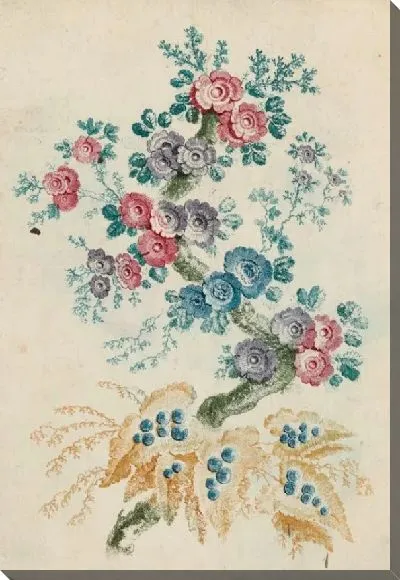 Картина Фантастический цветочный мотив из "New Suitte of Ideal Flower Notebooks"