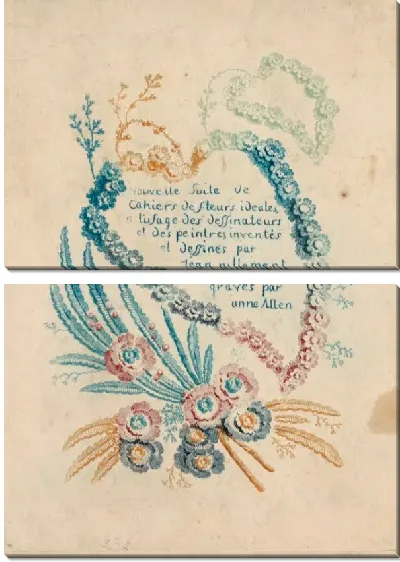 Картина Титульный лист для "Нового костюма птичьих цветочных тетрадей"