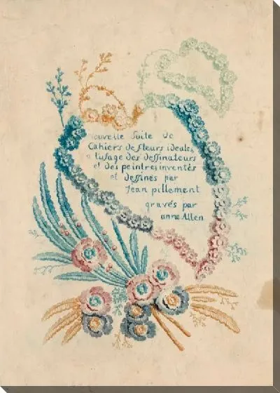 Картина Титульный лист для "Нового костюма птичьих цветочных тетрадей"