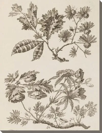 Картина Цветочные ветки, из "Коллекции разных фантазийных цветов по-китайски"