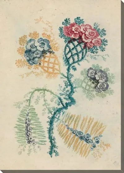Картина Фантастический цветочный мотив от Nouvelle Suitte de Cahiers de Fleurs Idéales