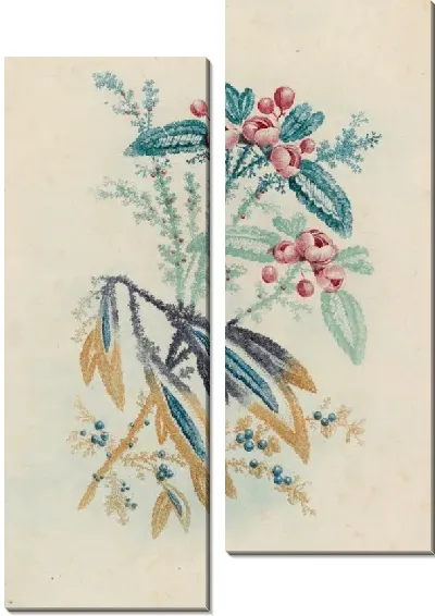 Картина Фантастический цветочный мотив от Nouvelle Suitte de Cahiers de Fleurs Idéales