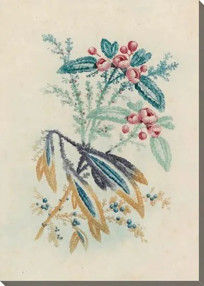 Картина Фантастический цветочный мотив от Nouvelle Suitte de Cahiers de Fleurs Idéales