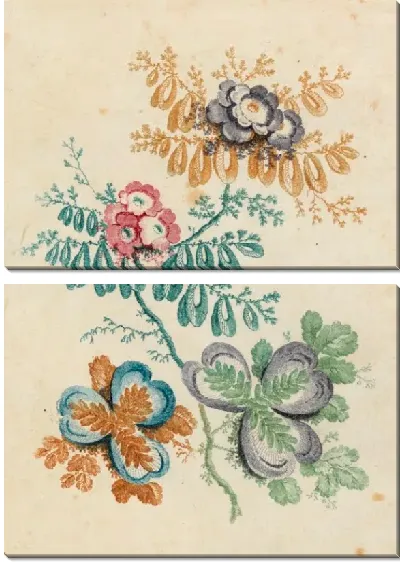 Картина Фантастический цветочный мотив из "Новой сюиты идеальных цветов"