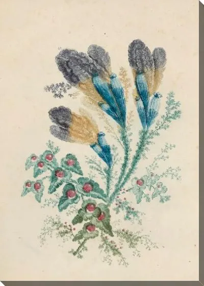 Картина Фантастический цветочный мотив из "New Suitte of Ideal Flower Notebooks"