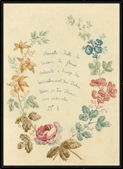 Картина Титульный лист, лист 1, в Новом наборе книг с натуральными цветами для дизайнеров и художников, № 1