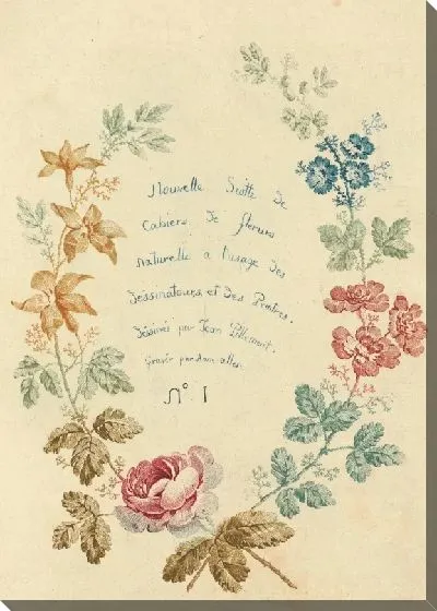 Картина Титульный лист, лист 1, в Новом наборе книг с натуральными цветами для дизайнеров и художников, № 1