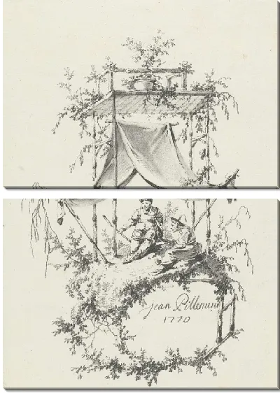 Картина Орнаментальная композиция в стиле шинуазри