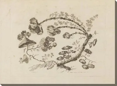 Картина Цветочные ветки, из "Коллекции разных фантазийных цветов по-китайски"