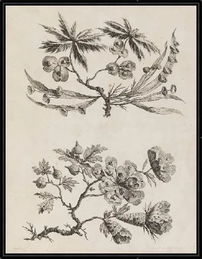 Картина Цветочные ветви от "Китайской Цветочной Коллекции"