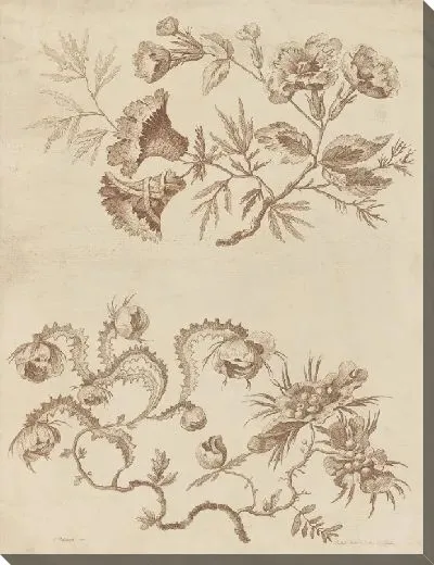 Картина Цветочные ветки, из "Коллекции разных фантазийных цветов по-китайски"