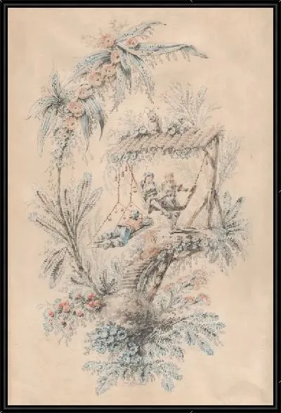 Картина Декоративная фантазия с экзотическими фигурами в доме на дереве