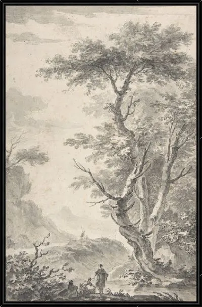 Картина Прачка у ручья