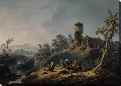 Картина Пейзаж с руинами