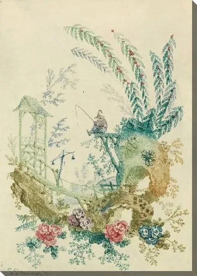 Картина Орнаментальный дизайн от «Новый набор китайских тетрадей для дизайнеров и художников» № 3, «Изобретения» и рисунки Жана Пиллемента. Могилы Анны Аллен.