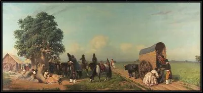 Картина Остановка в поле