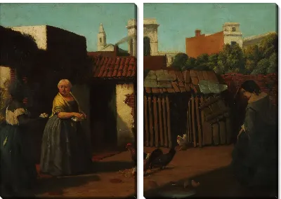 Картина Двор Портеньо в 1850 году