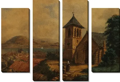 Пейзаж (Европейская деревня)