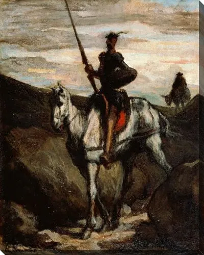 Картина Дон Кихот в горах