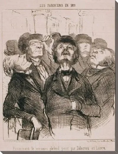 Картина Парижане в 1852 году: исследуют новый потолок ... Делакруа