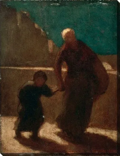 Картина На мосту ночью