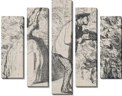 Виноградная лоза страдает ... серная лоза из Croquis d'Été, опубликованная в Le Charivari, 12 августа 1857 г.