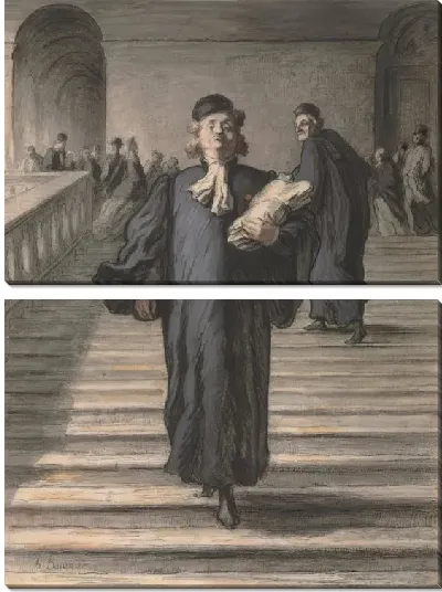 Картина Большая лестница Дворца правосудия