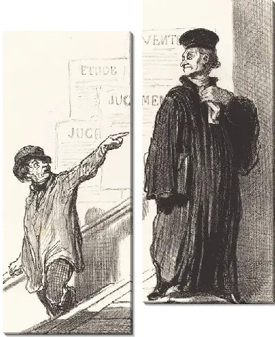 Картина Недовольный истец