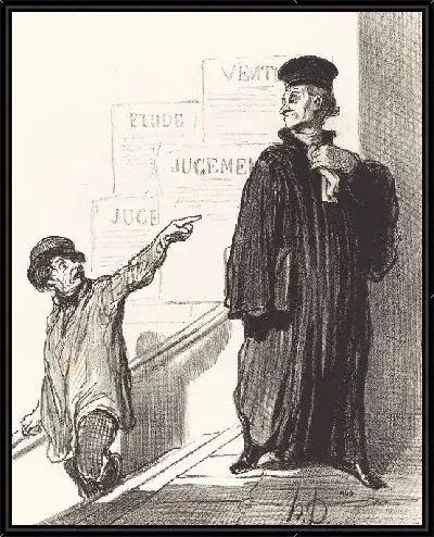 Картина Недовольный истец