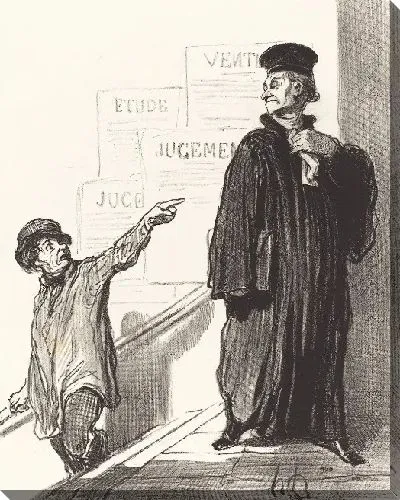 Картина Недовольный истец