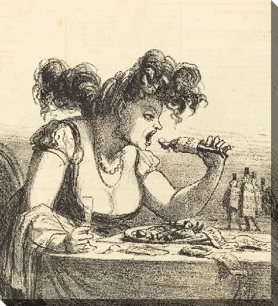 Картина Мадам гаргантюа прием пищи