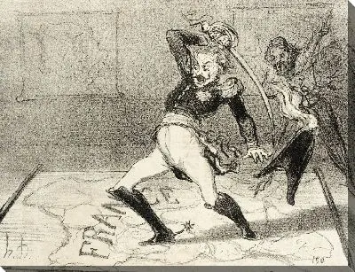 Картина Император Николай работает в своем кабинете